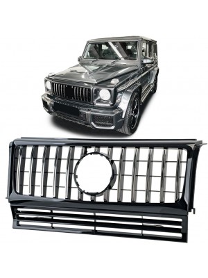 Maska Mercedes Benz G (ozn. W463) AMG GT Panamericana vzhled – černá s chromem